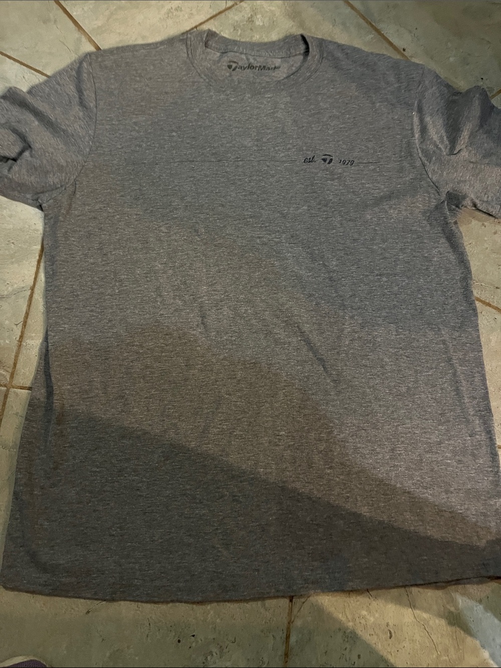 TaylorMade Heather Gray Short Sleeve Crew Tee